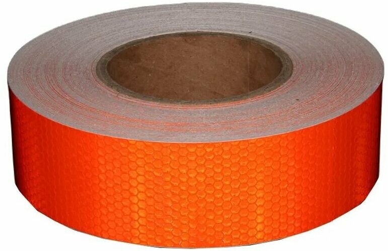 Лента светоотражающая оранжевая 1 метр (1)