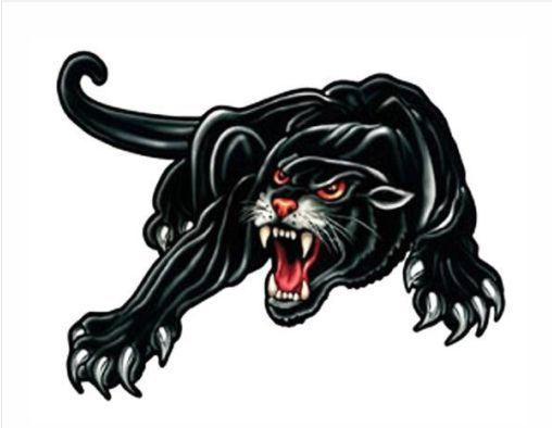 Наклейка  Пантера полноцветная,25х34 смм Арт. 05169