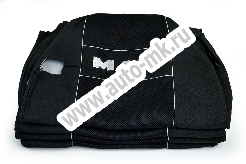 Чехол-сиденья MAN TGX черная вышивка (1 ремень) (2) Арт. 13611