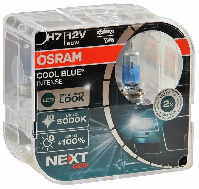 Автолампа H7 12v 55w (Px26d) 5000K BLUE Intense OSRAM (к-т) (1) Арт. 64210CBNHCB