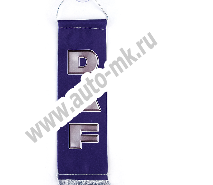 Вымпел HOWO, размер 5,5 20 см, красный цвет с отделкой бахромой 10115