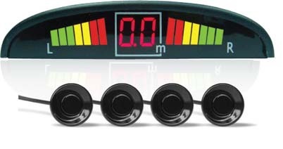 Парктроник PS-124U (4 датчика+коннекторы, цветной светодиодный дисплей с цифровым табло) (3) Арт. A78012S