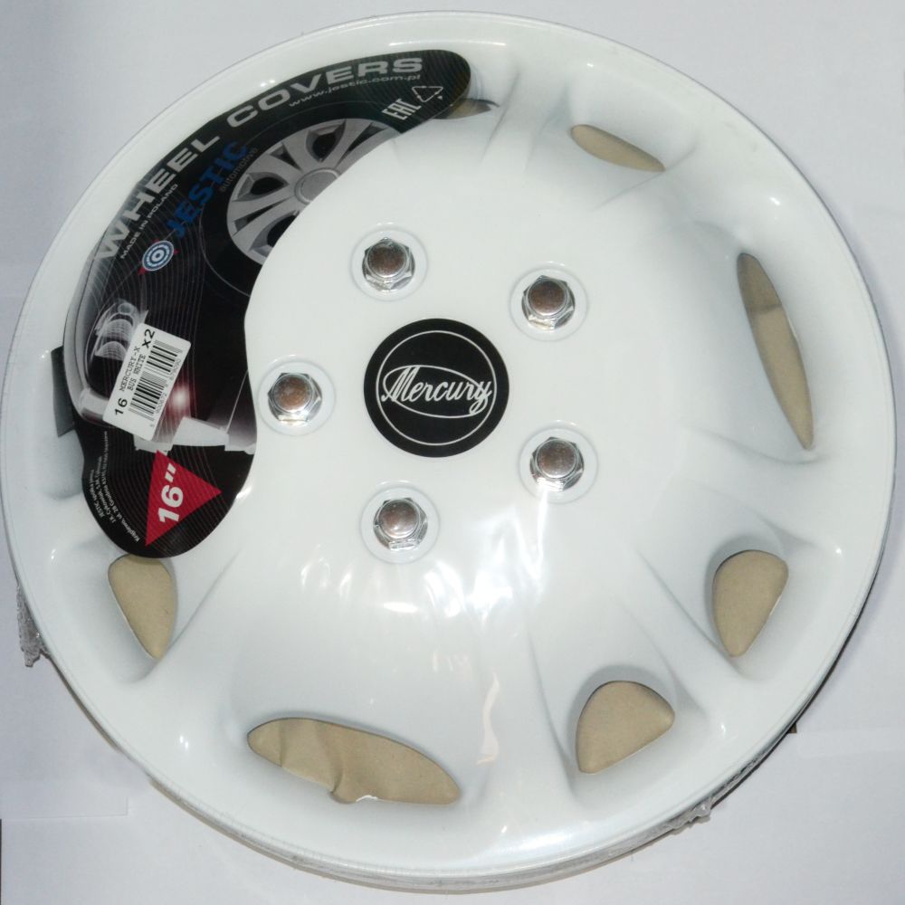 Колпаки на колеса R16 (10) МЕРКУРИЙ БЕЛЫЙ для а м Газель (2шт)(перед) (2) Арт. 16-035+B
