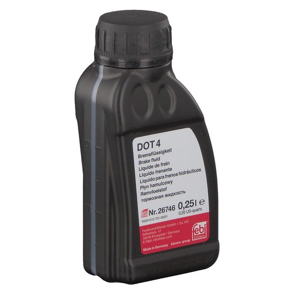 Жидкость тормозная FEBI Brake Fluid DOT4 0,25 л Германия Арт. 26748
