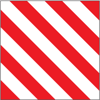 Знак НЕГАБАРИТНЫЙ ГРУЗ металлический светоотражающий (40 40) 1шт Арт. 7802