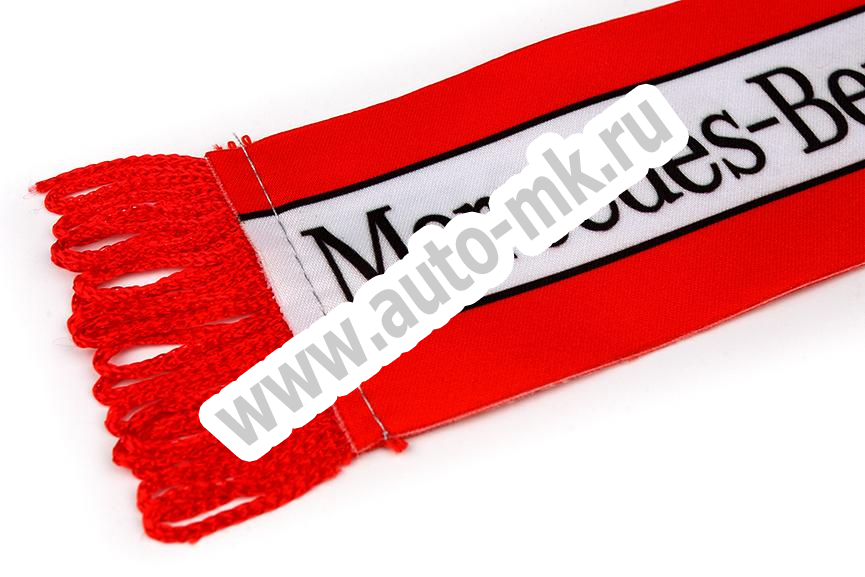 Вымпел  MERCEDES  ( 5,5х20см) бахрома красный (2) Арт. 12413