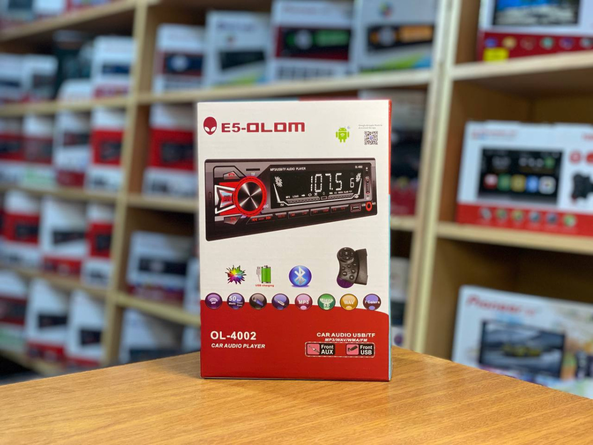 Автомагнитола E5-OLMO OL-MP4002BT,FM,USB,SD,MP3,4RCA Арт. E5-OLMOOL-MP4002