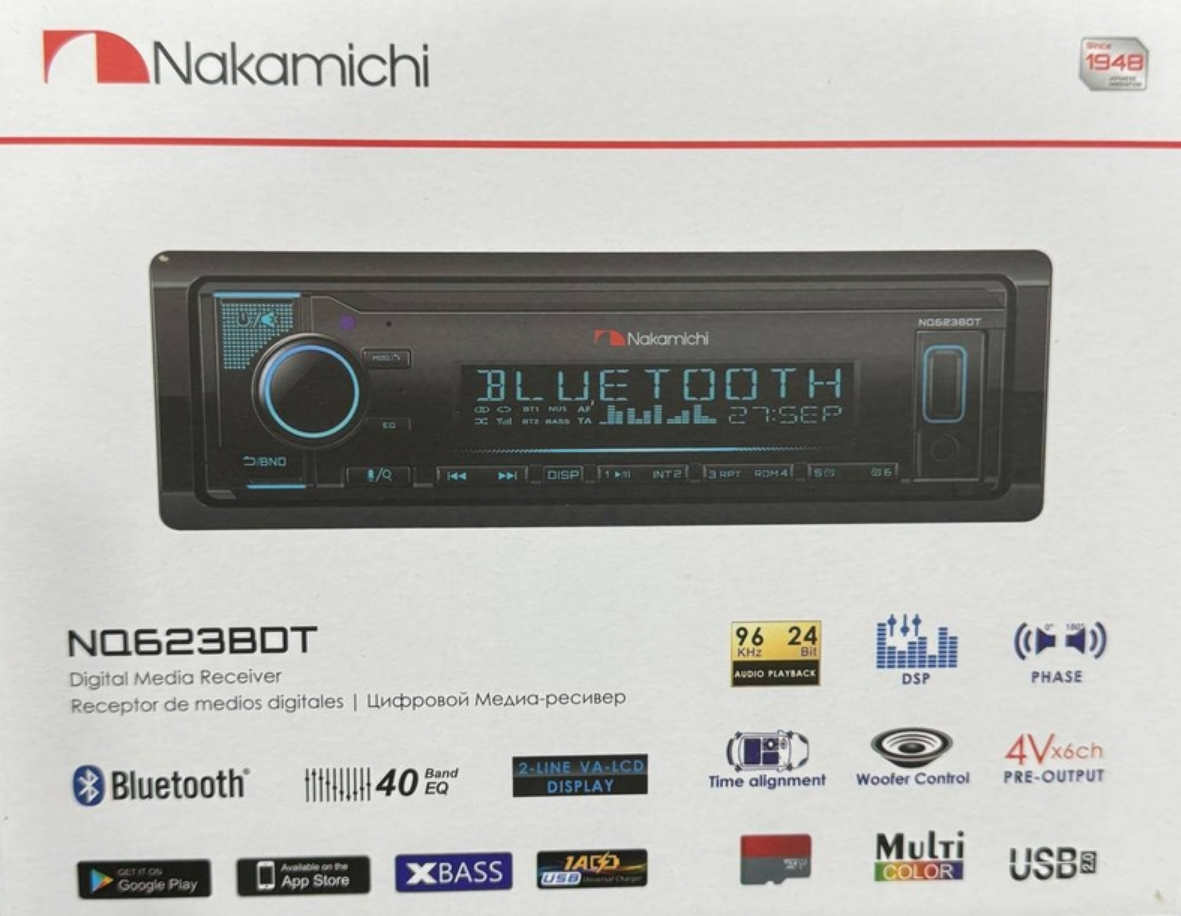 Автомагнитола Nakamichi , 4x50W (1) Арт. NQ-623BD