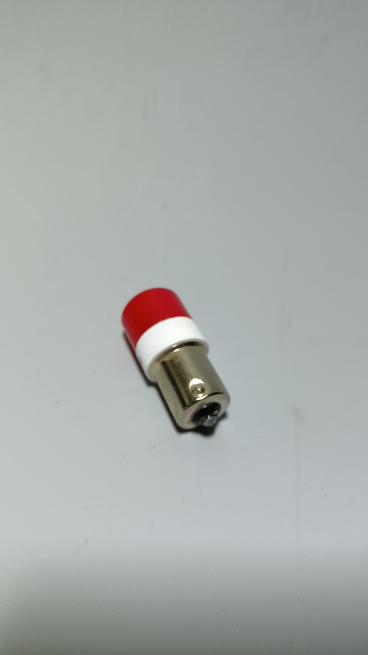 Автолампа светодиодная 24V LED 1 контакт. красная на стоп сигнал Стробоскоп (мигающая 3 раза) (2) Арт. 327982