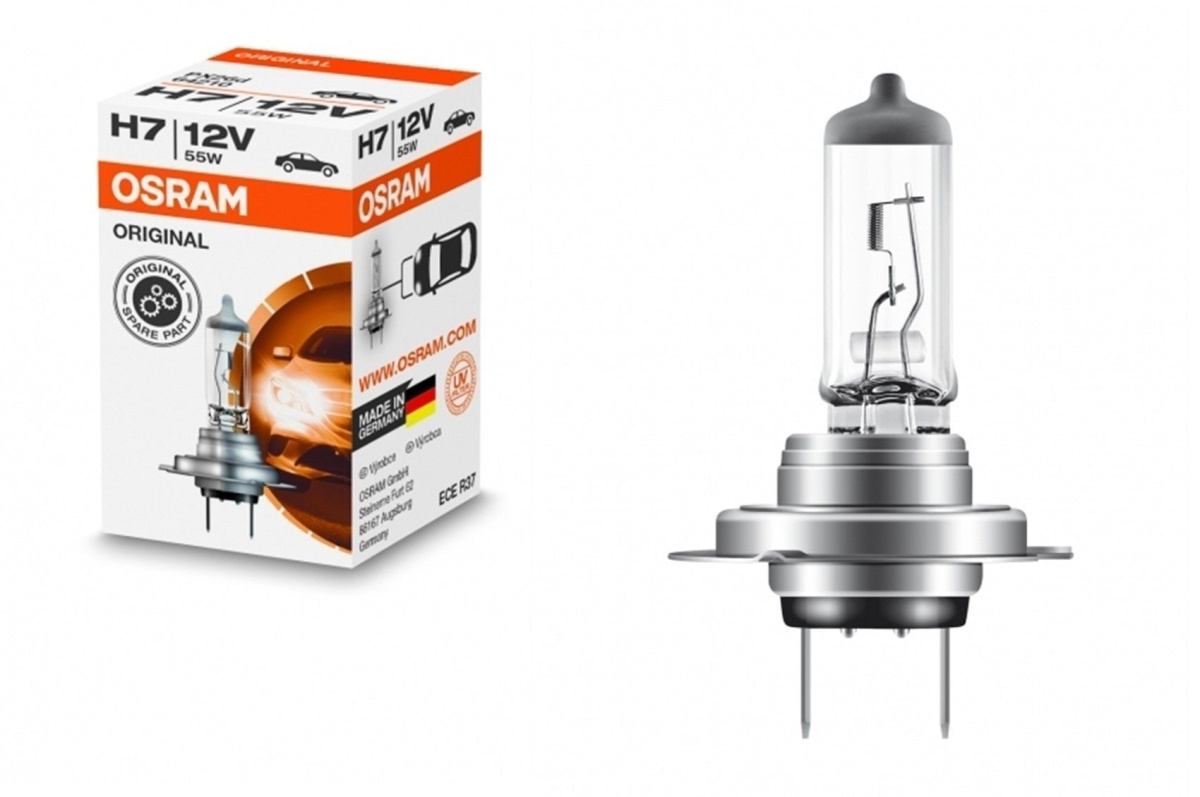 Автолампа H7 12V 55W OSRAM (2) Арт. 64210