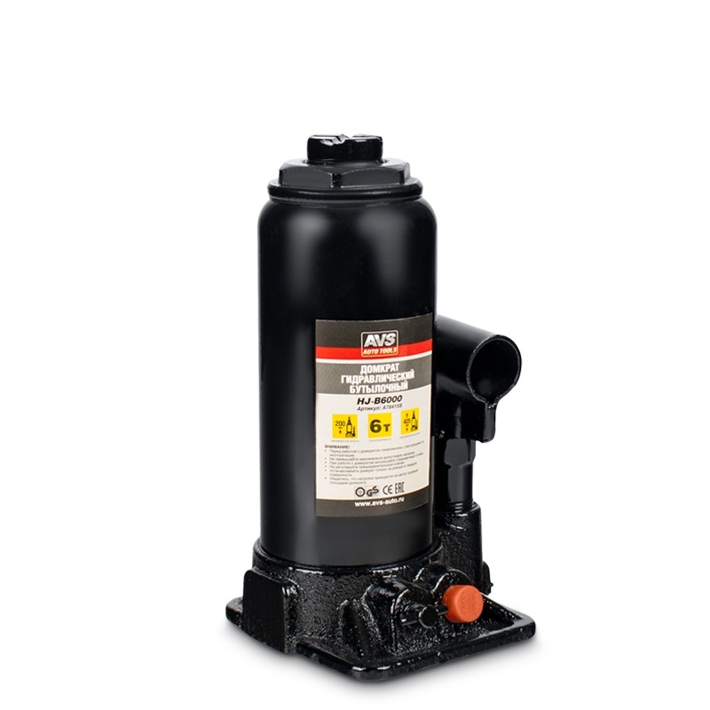 Домкрат гидравлический AVS HJ-B6000, 6т, 200-405мм. (3) Арт. A78415S