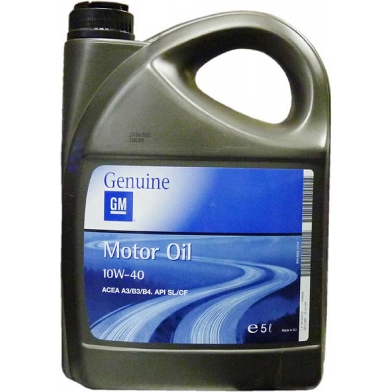 Масло GM MOTOR OIL 10W40 полусинтетическое 5 л () Арт. 93165216