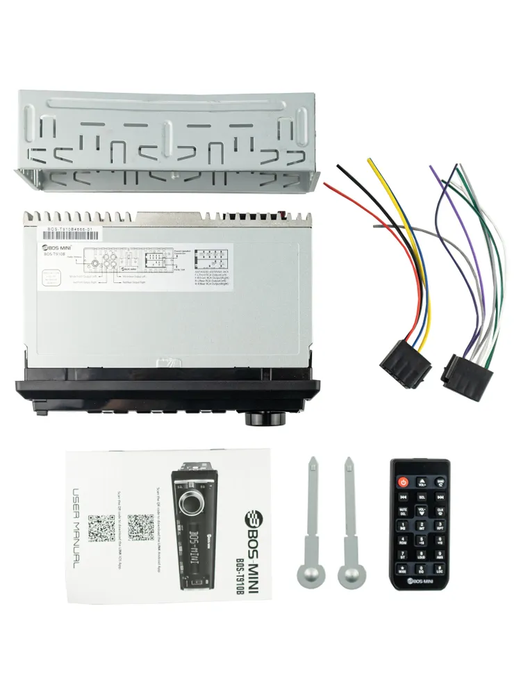 Автомагнитола BOS-MINI  со сьемной панелью (4) Арт. T910B