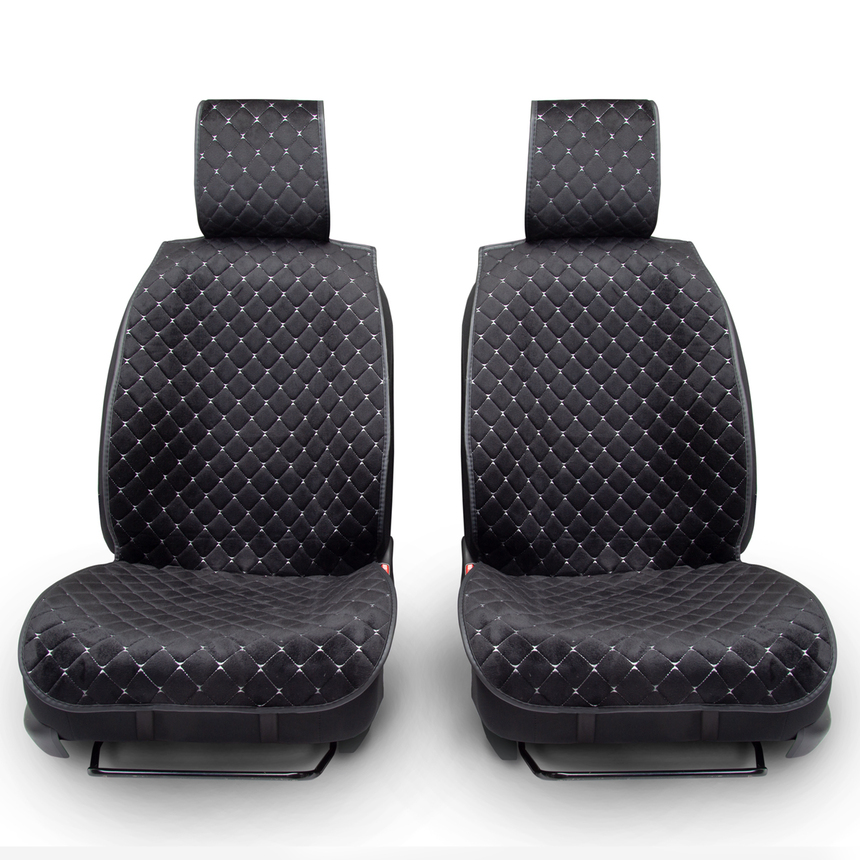 Накидки на сиденья автомобиля  Car Performance  (на весь салон), алькантара CUS-1015 BK GY (2) Арт. CUS-1015BK GY