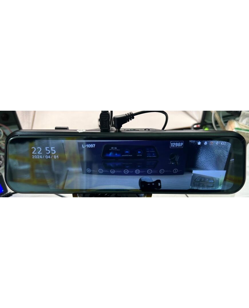 Зеркало внутрисалонное с видеорегистратором  1296P (4) Арт. L1097