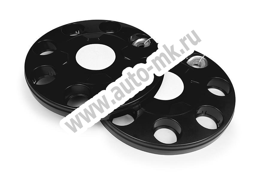 Колпаки колеса передние на евродиск R17,5 R19,5 (2шт.) (пластик- черный) 8 шпитек Арт. 19381