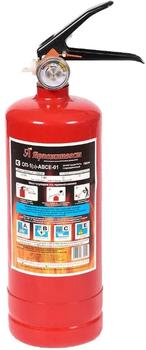 Огнетушитель порошковый закачной , ЯРПОЖИНВЕСТ, масса заряда ОТВ  - 1,0±0,05 кг., про Арт. ОП-1(з)-ABCE-01