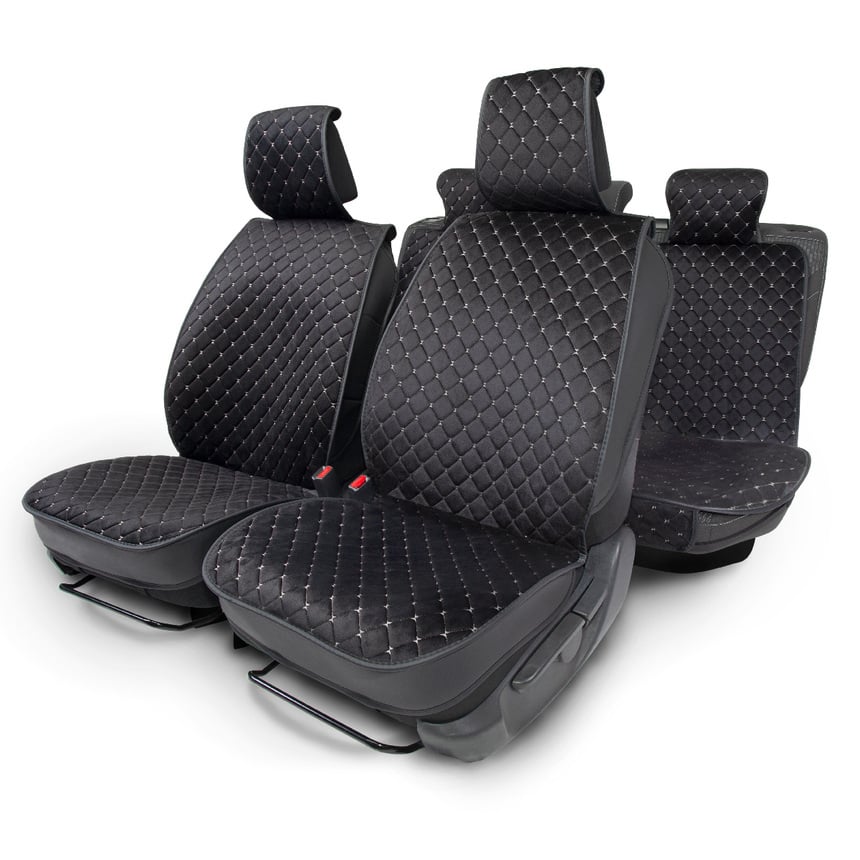 Каркасные накидки на весь салон автомобиля CarPerformance, 5 шт. CUS-2015 BK GY (1) Арт. CUS-2015BK GY