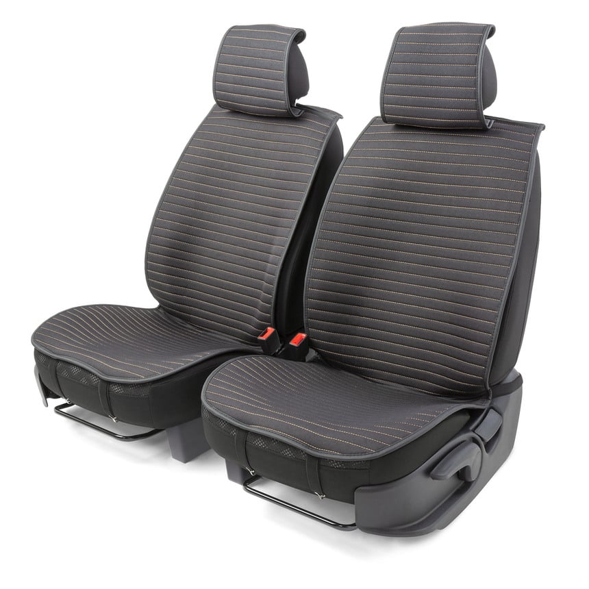 Накидки на передние сиденья  Car Performance , 2 шт., fiberflax CUS-1022 BK BE (1) Арт. CUS-1022BK BE