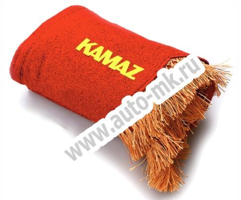 Ламбрекен лобового стекла с углом КАМАЗ (красный) (1) Арт. 10866