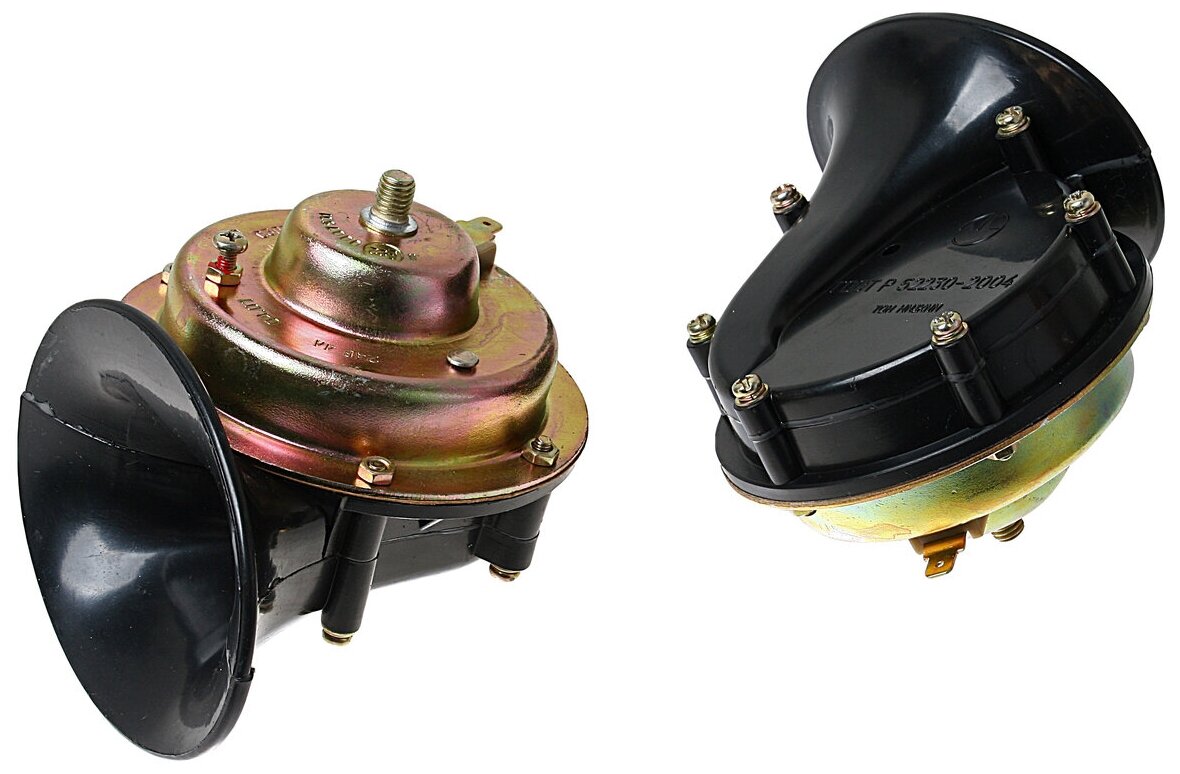 Сигнал звуковой электрический 24В С 306 307 (пара),выс и низкий тон улитка (2) Арт. 12865