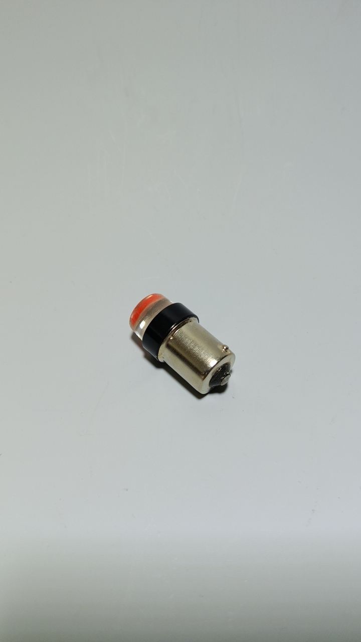 Автолампа светодиодная LED P21W 24V BA15s красная в силиконе (2)