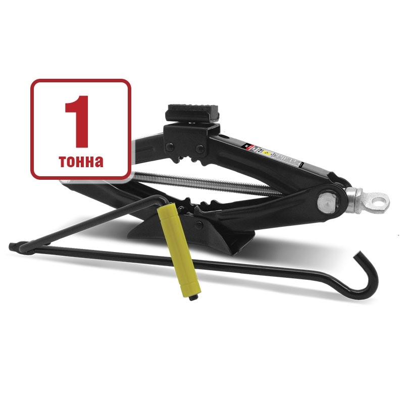 Домкрат ромбический AVS JA-1000R, 1т, 100-350мм с резиновой опорой + сумка в комплекте (1) Арт. A80675S