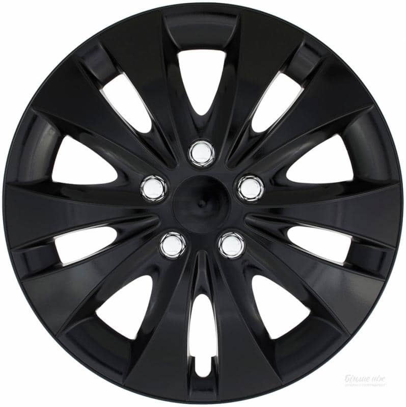 Колпаки на колеса R14 ШТОРМ ЧЕРНЫЙ (4шт) (1) Арт. 14-050-5-X-CZ