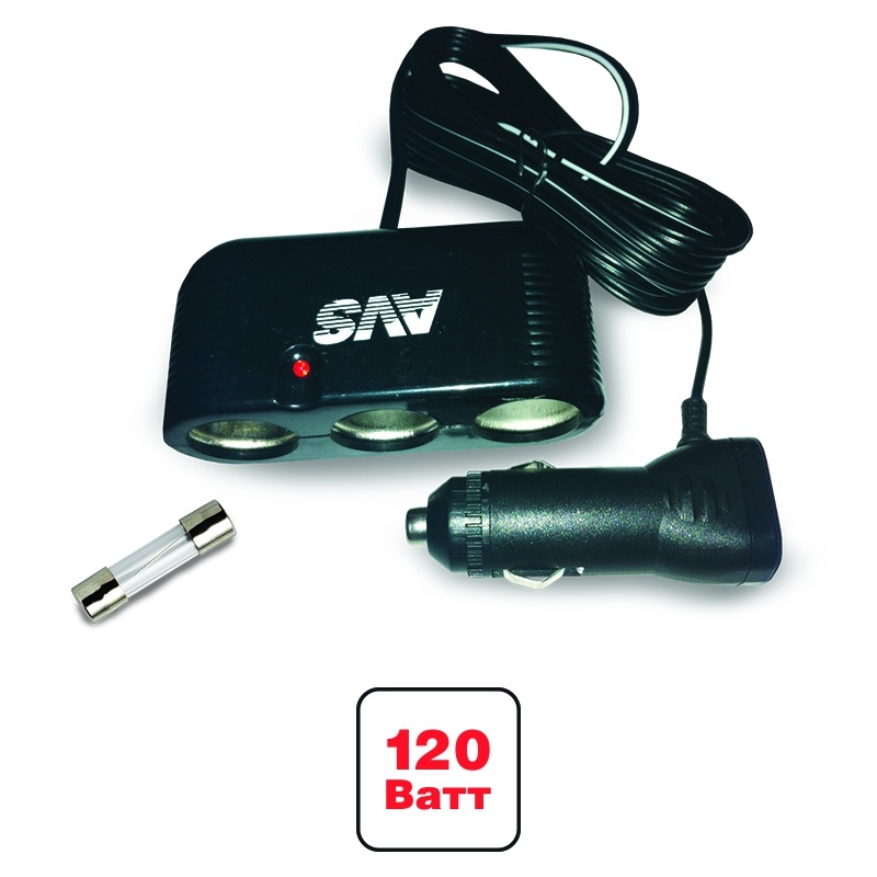 Разветвитель прикуривателя AVS 12 24 (на 3 выхода) CS301 (2) Арт. 43234