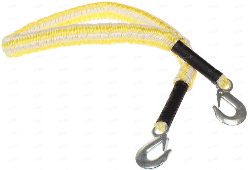 Трос буксировочный  AUTOPROFI , канат, эластичный, 1,2т., 1,5-4м., 2 крюка (1) Арт. TRS-1200