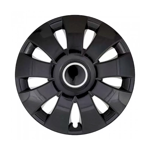 Колпаки на колеса R-15 АУРА РИНГ ЧЕРНЫЙ (4 шт) Джестик Арт. 15-073-RING-CZ