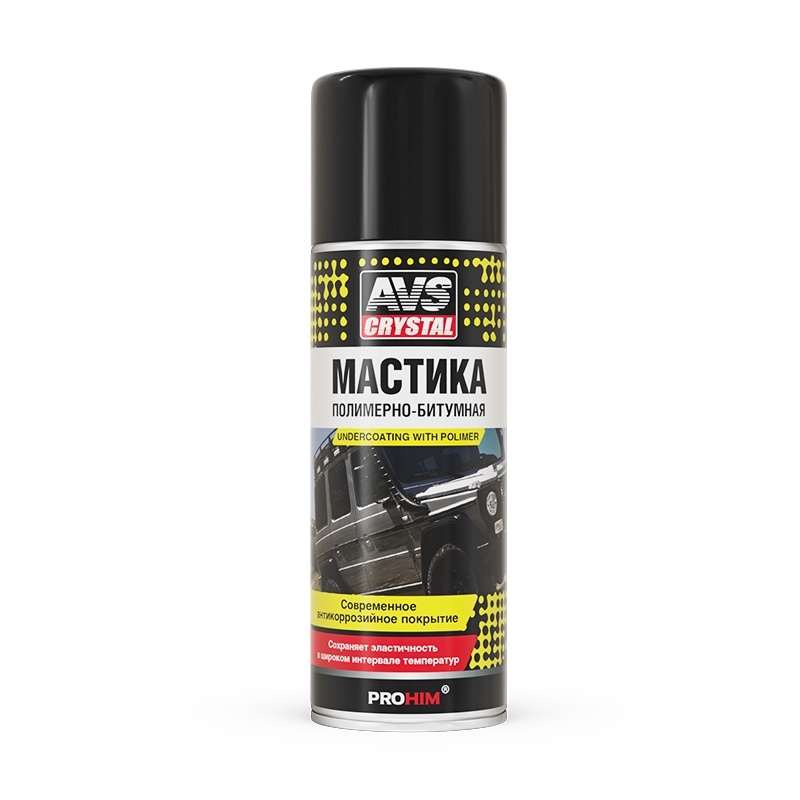 Мастика полимерно-битумная (аэрозоль) 520 мл AVS AVK-743 (1) Арт. A40765S