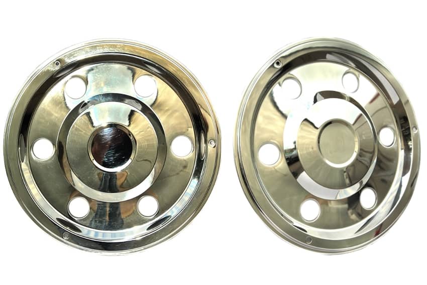 Колпаки на колеса R-17 задние INOX (2 шт) Арт. 6690