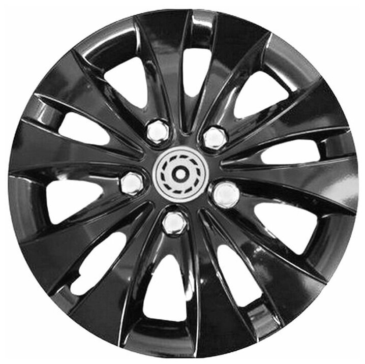 Колпаки на колеса R14 ШТОРМ ЧЕРНЫЙ (4шт) (2) Арт. 14-050-5-X-CZ