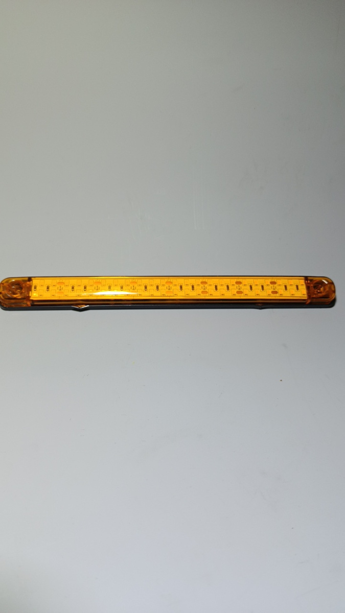 Фонарь габаритный светод LONG+48 LED Желтый 24V 2х ряд 5489