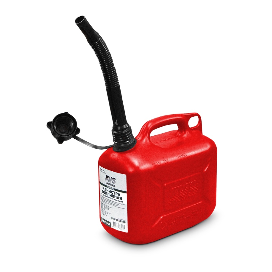 Канистра топливная пластик.5л. (красная) AVS TPK-05 (2) Арт. A78361S