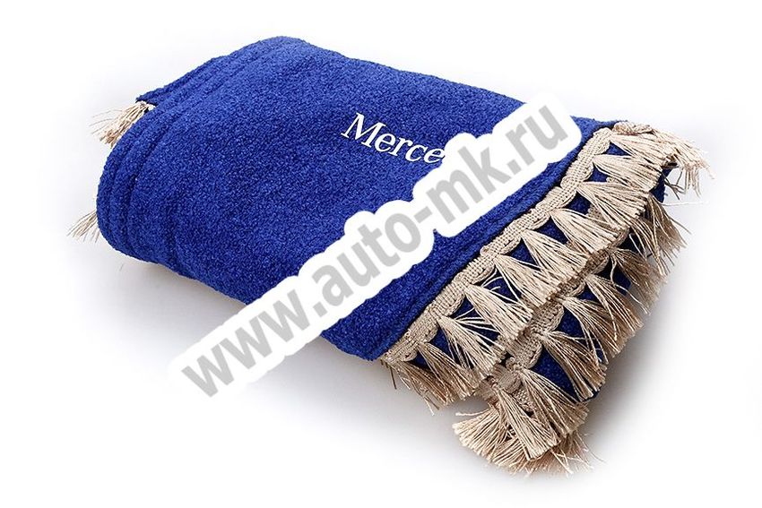 Ламбрекен лобового стекла с углом Mercedes (синий) (2) Арт. 7689