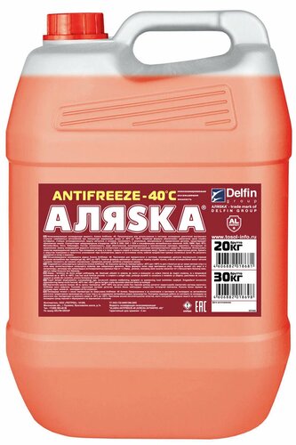 Антифриз Аляска Antifreeze G11 готовый -40C красный 20 л Арт. 5373