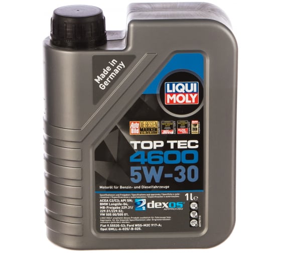 Масло LIQUI MOLY Top Tec 4600 5W30 синтетическое 1 л Арт. 8032