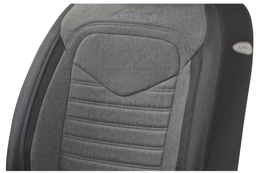 Авточехлы LINEN, материал лён крупного плетения, 5 мм поролон, LIN-1505 BK D.GY (4) Арт. LIN-1505BK D.GY