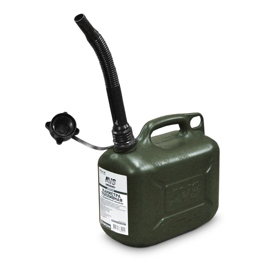 Канистра топливная пластик.5л. (темн.зелён.) AVS TPK-Z 05 (2) Арт. A78492S