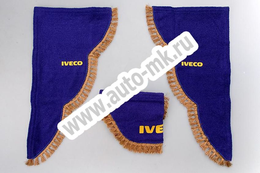 Ламбрекен лобового стекла с углом IVECO(синий) (1) Арт. 7695