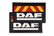 Брызговики (красно-желтый резина) DAF к-т Арт. 10074
