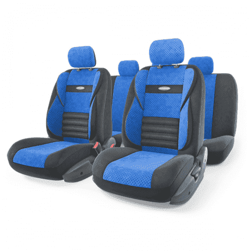 Авточехлы  MULTI COMFORT , мультиконтурные, 5 ортопед. поддержек, MLT-1105GV BK BL (M) (4) Арт. MLT-1105GVBK BL(M)