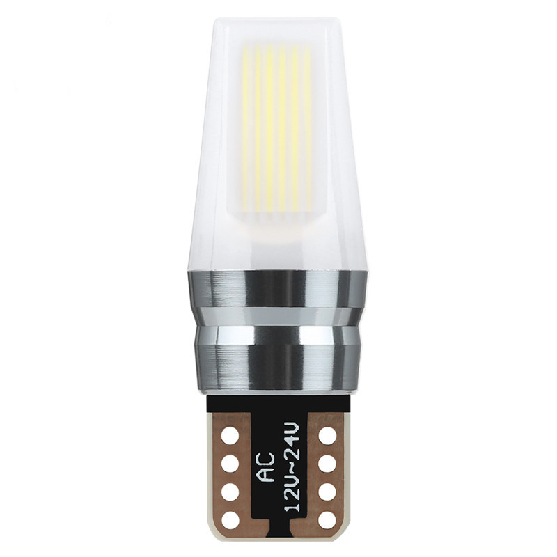 Автолампа светодиодная LED W5W 12-24V T10 конус керамика белый Арт. 22945