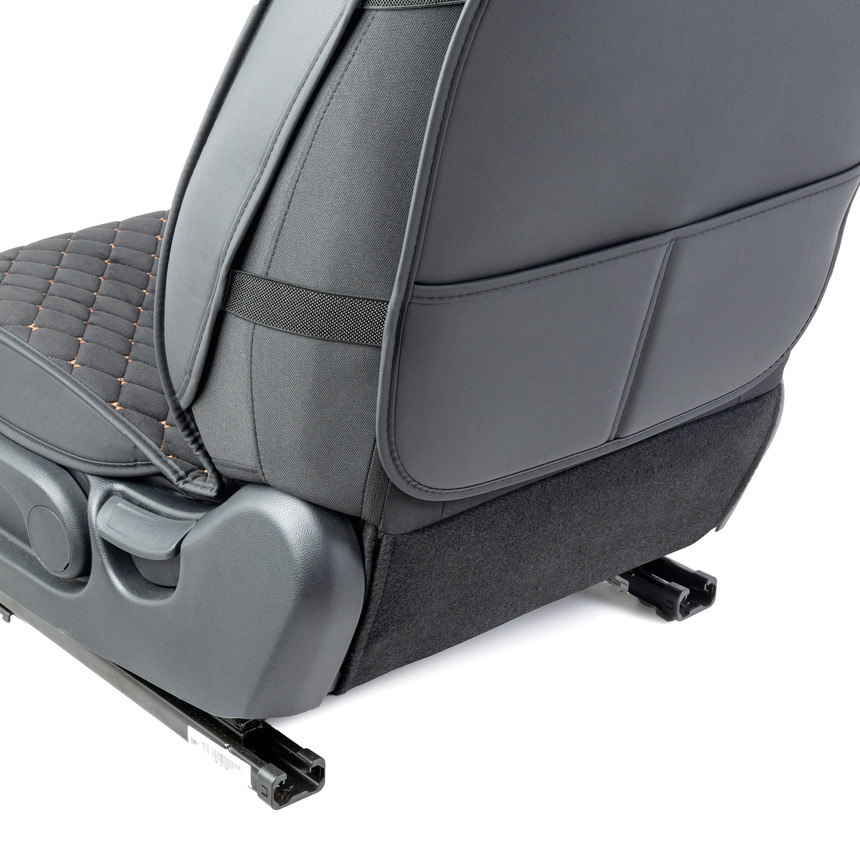 Каркасные накидки на передние сиденья  Car Performance , 2 шт., алькантара CUS-2012 BK BE (5) Арт. CUS-2012BK BE