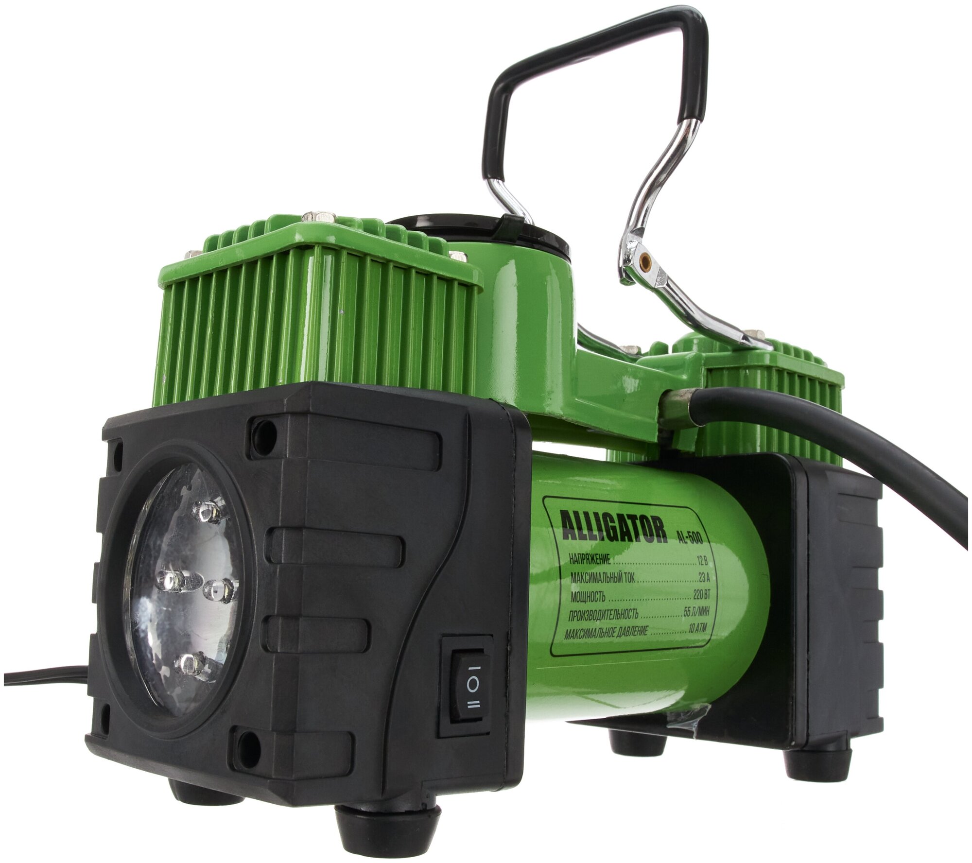 Компрессор воздушный ALLIGATOR, 12V 23A, 220W, 10 Атм. AUTOPROFI  (4) Арт. AL-500