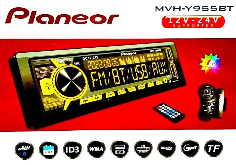 Автомагнитола Pioneor -942BT 12-24В (2) Арт. MVH-Y955BT