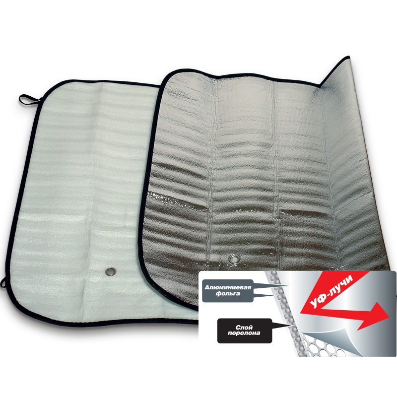 Шторка солнцезащитная (на лобовое стекло) AVS-105F 150х80 (1) Арт. A07411S