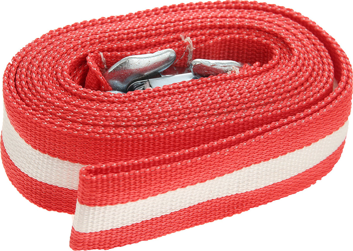 Трос буксировочный лента, AUTOPROFI, 5 тонн, с 2-мя крюками, термоупаковка, длина 5 м., ширина 50 мм (1) Арт. TRL-50